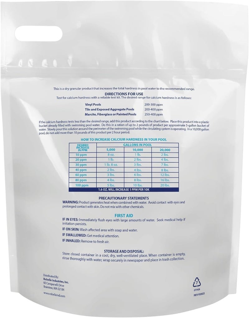 Robelle 8-Pounds Premium Pool Calcium Up, Calcium Hardness Increaser - Image 2
